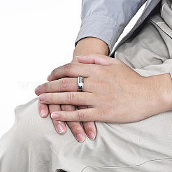 Кольца для пальцев в стиле ретро Viking из нержавеющей стали 304&nbsp;FS-WG4B70E-06