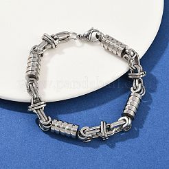 Браслеты-цепочки из нержавеющей стали 201 звено для мужчин и женщин BJEW-B143-08