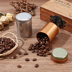 12 шт. двухцветная жестяная герметичная коробка для хранения чая с крышкой CON-CP0001-008