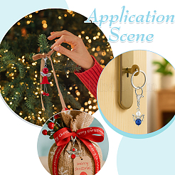 20 шт. 10 цвета ангел из АБС-пластика имитация жемчуга и стекла и сплава подвесные украшения&nbsp;HJEW-PH02255