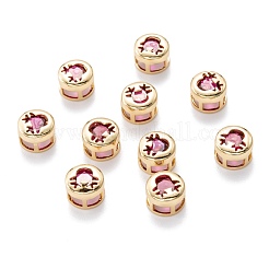 Настоящие 18-каратные позолоченные многожильные звенья из латуни с инкрустацией из кубического циркония KK-A154-01G-F