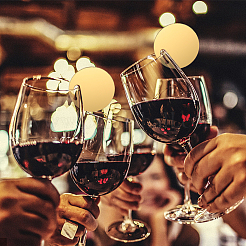 20шт акриловые подвески для бокалов AJEW-SC0001-57A