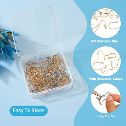 96 шт. 12 крючка для сережек из нержавеющей стали 304 STAS-PJ0001-45