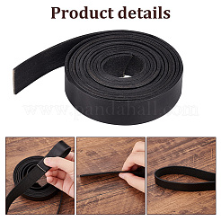 Плоский шнур из воловьей кожи длиной 4 м. WL-PH0004-19B