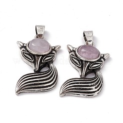 Подвески из натурального кунцита&nbsp;KK-A173-02AS-10