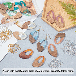 Наборы для изготовления сережек с подвесками своими руками RESI-OC0001-18