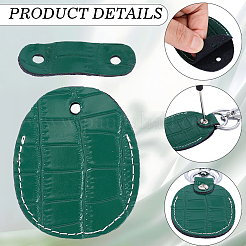 1 комплект брелоков-подвесок из коровьей кожи&nbsp;KEYC-CL0001-26B