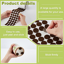 Наклейки из шерстяного фетра&nbsp;STIC-WH0003-52B-03