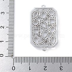 Стойка покрытие латунь микропаве прозрачный кубический цирконий прямоугольный соединитель подвески KK-A234-035P-02