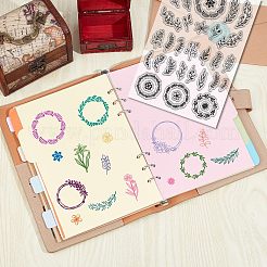 Прозрачные штампы из ПВХ-пластика на стену DIY-WH0619-0033