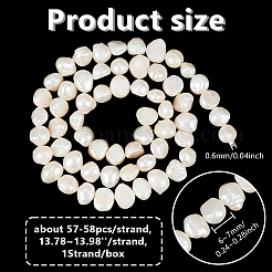 1 нить бусин из натурального культивированного пресноводного жемчуга PEAR-GO0001-27