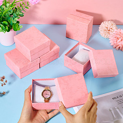 Прямоугольные бумажные подарочные коробки для ювелирных изделий CON-TAC0010-91D