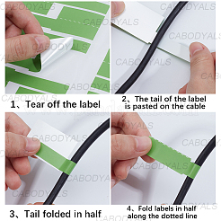 10 шт. 10-х цветные бумажные самоклеящиеся наклейки&nbsp;DIY-SP0006-12