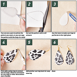 9 цвет лазерная искусственная кожа ткань с леопардовым принтом DIY-BC0001-79