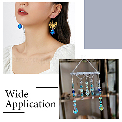 90шт 9 стиля подвески из гальванического стекла&nbsp;EGLA-TA0001-14