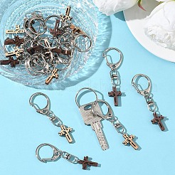 20 шт. подвесной деревянный крест&nbsp;HJEW-YW00293