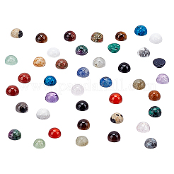 40 шт. 20 стиля кабошонов из натуральных смешанных драгоценных камней G-PH0002-55