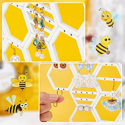 Деревянные выставочные витрины серьги&nbsp;EDIS-WH0022-33