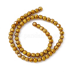 Стеклянные бусины с гальваническим покрытием &nbsp;EGLA-L039-HR01