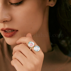 10 шт. фурнитура для открытого манжетного кольца из нержавеющей стали 304&nbsp;DIY-HS0002-21A