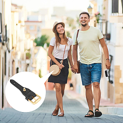 Искусственная кожа и сплав неповрежденные регулируемые роликовые пряжки для сумок FIND-WH0126-162