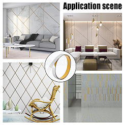 Гибкая самоклеящаяся отделка из нержавеющей стали 201 AJEW-WH0329-77P