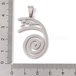 Не тускнеющие подвески из нержавеющей стали с символом рейки 201&nbsp;STAS-A094-03C-P