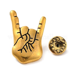 Броши из сплава жестов в тибетском стиле&nbsp;LS-JEWB-C030-02AG