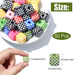 Непрозрачные акриловые бусины&nbsp;MACR-CJC0006-08