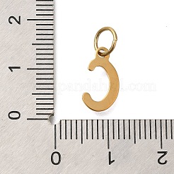 Ионное покрытие(ip) 304 нержавеющая сталь эмаль алфавит подвески STAS-F308-02G-C