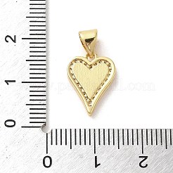 Латунные микропаве прозрачные подвески с фианитом&nbsp;LS-KK-E091-02G