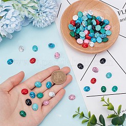 80 шт. 10 стиля кабошонов из натурального говлита&nbsp;G-AR0006-05