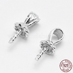 Антикоррозийное родиевое покрытие 925 серебряная подвеска STER-E050-07P