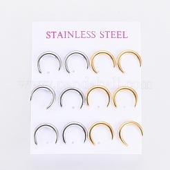 Серьги-гвоздики из нержавеющей стали 304 EJEW-I235-05