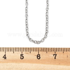 Не тускнеющая цепочка из нержавеющей стали 304 для ожерелья&nbsp;LS-STAS-E052-61P-50cm
