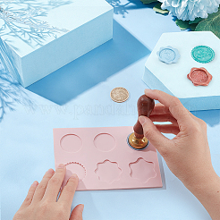 2шт 2-цветный восковой фиксатор силикона с частицами&nbsp;DIY-NB0010-22B