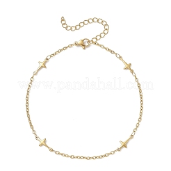 Браслеты на ногу из нержавеющей стали 304 с поперечными связями&nbsp;AJEW-AN00722-02