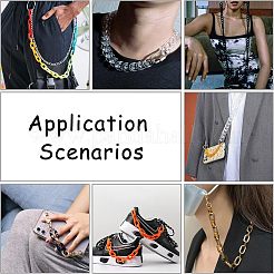 700 шт. 7 цвета прозрачные акриловые соединительные кольца&nbsp;TACR-FH0001-08