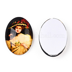 Кабошоны из стекла&nbsp;GGLA-T004-01U