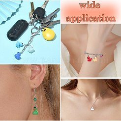 60 шт. 12 цвета непрозрачные подвески из смолы RESI-SZ0003-28