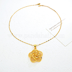 Винтажные готические латунные подвески в виде цветка UA5316