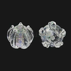 Ручной золотой фольги стеклянные бусины Lampwork&nbsp;FOIL-K003-03C