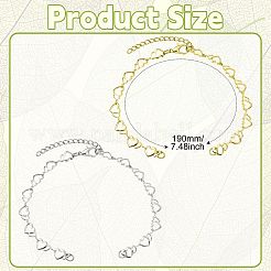 2шт латунный конец с цепями&nbsp;AJEW-CJ00012