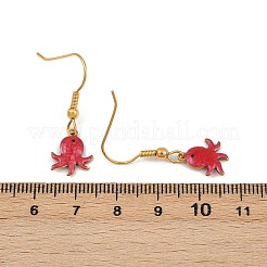 Серьги-подвески из нержавеющей стали 304 серии Ocean&nbsp;LS-EJEW-K017-01D-G