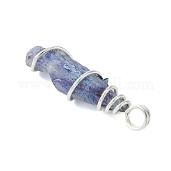 Гальванические хрустальные подвески природного кварца&nbsp;PALLOY-JF02801-03