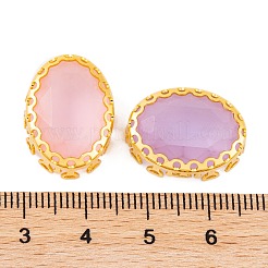 Овал пришиваем стразами&nbsp;GLAA-K069-05B-G