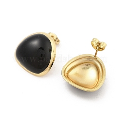 Серьги-гвоздики из нержавеющей стали 304 с вакуумным покрытием PVD для женщин&nbsp;EJEW-Z068-06G