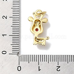 Реечное покрытие латунь микропаве кубический цирконий эмаль подвески KK-K377-88G-02