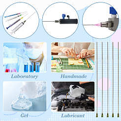 Нержавеющая сталь 304 с пластиковой иглой-дозатором с тупым кончиком FIND-WH0126-590