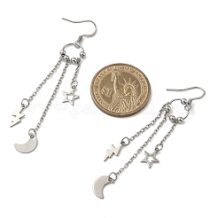 Серьги-подвески из нержавеющей стали 304 EJEW-JE06591-01